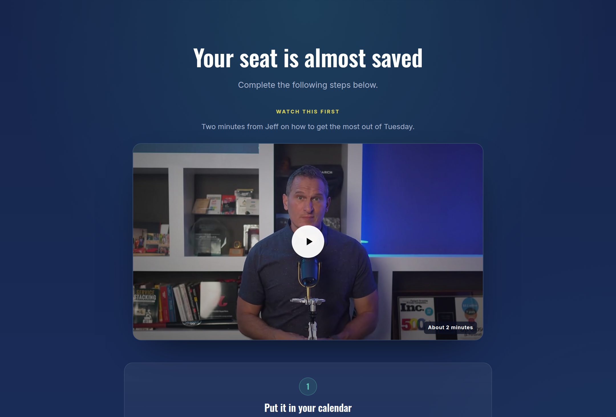 Thank-you page preview